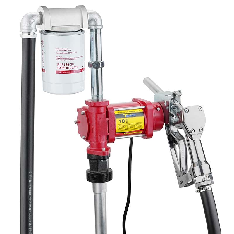 Zestaw pompy przenoszącej benzynę 12 V z dyszą