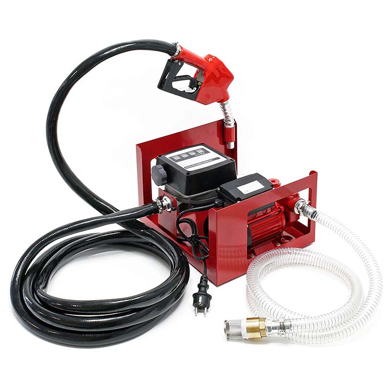 Samozasysająca elektryczna pompa do przetaczania oleju napędowego z 4-cyfrowym przepływomierzem